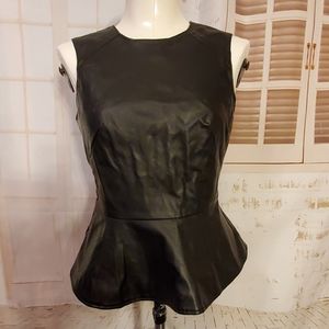 Leather top by Body C.